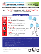 F.A.S.T. Stroke Warnings Sheet
