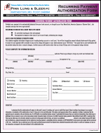 Image of Recurring Payment Authorization Form